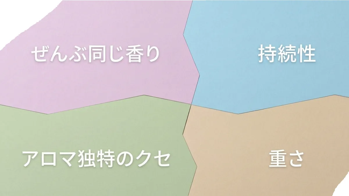 精油ブレンドがぶつかる「4つの壁」